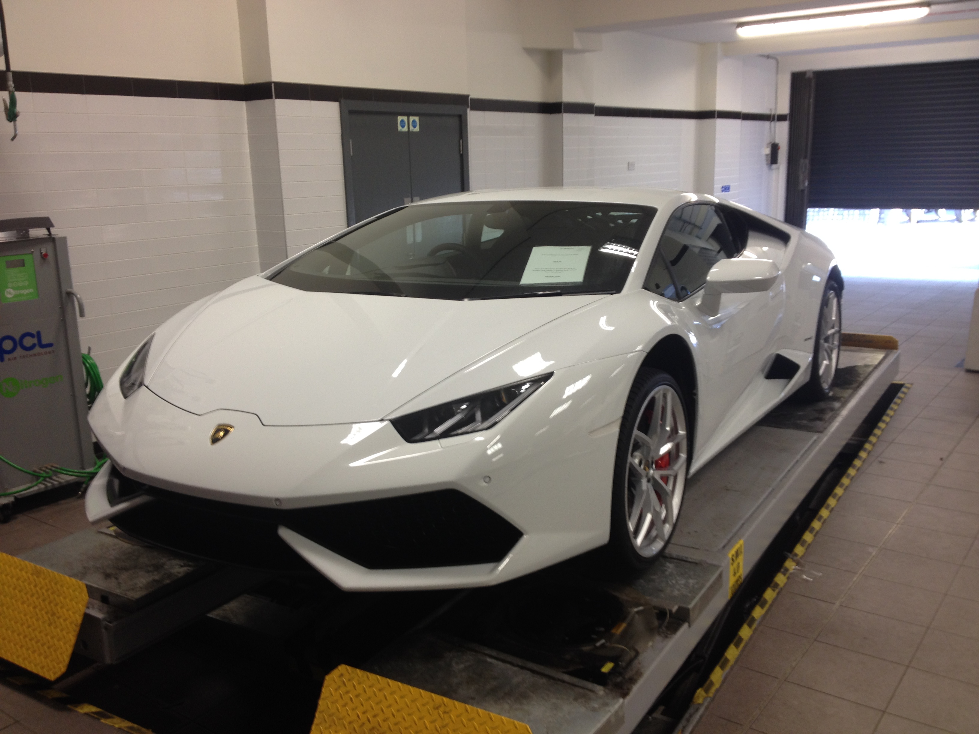 Paint protection film fitted to a Lamborghini Huracan